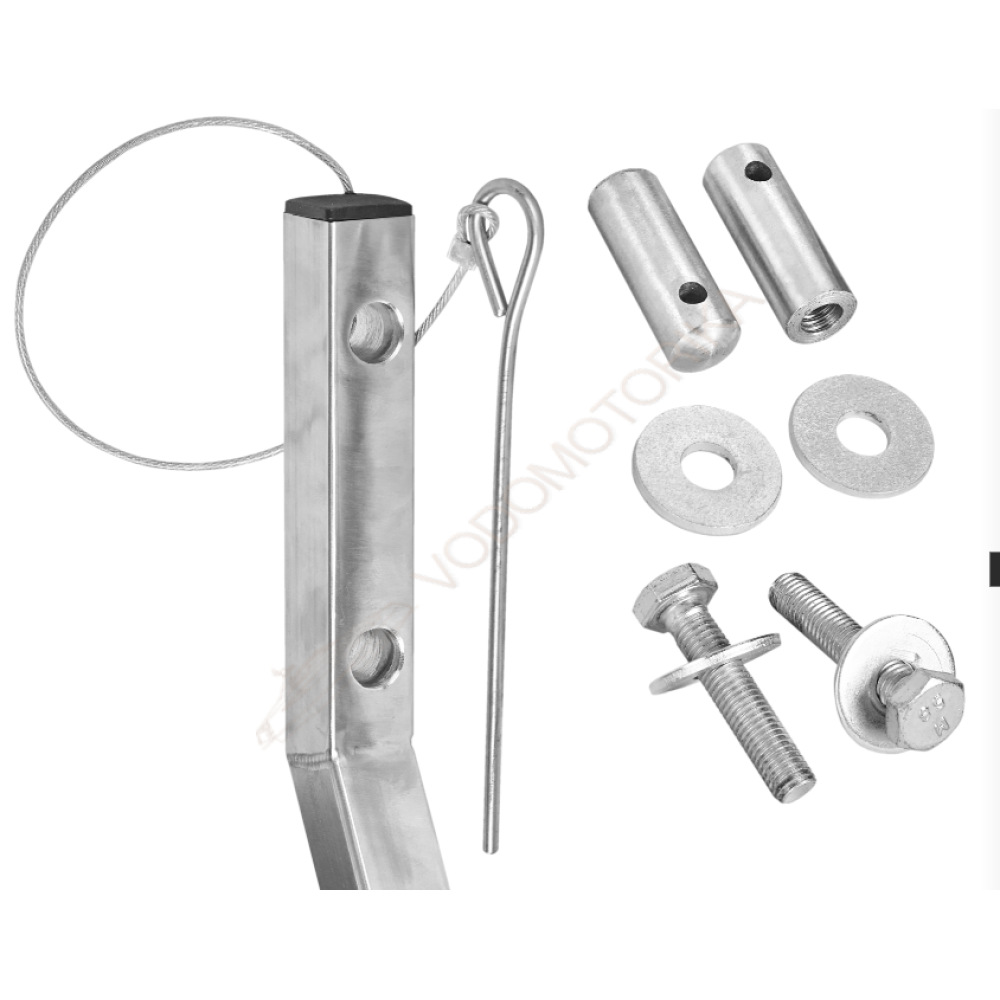 Колеса транцевые Горизонт KNU-330ND (нержавейка, съемные, усиленные, надувное дно)