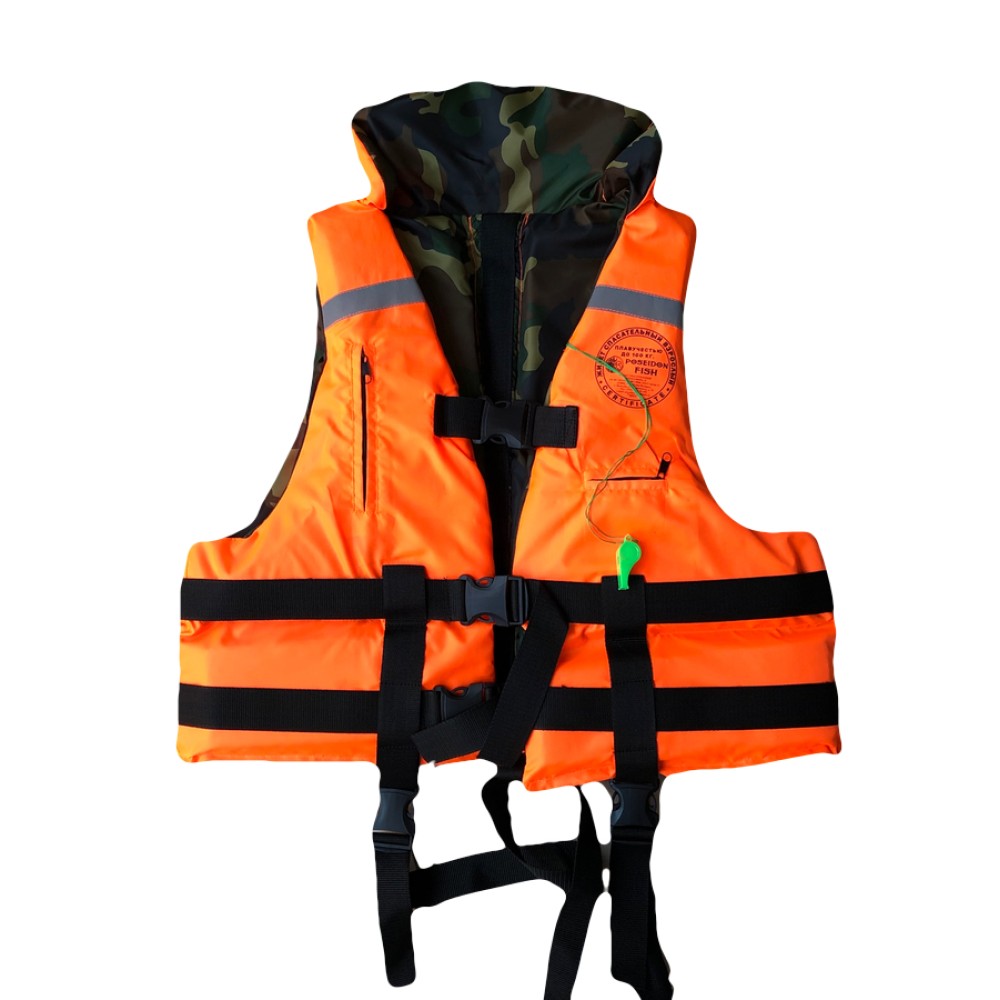 Двухсторонний спасательный жилет Капитан 80 кг ГОСТ