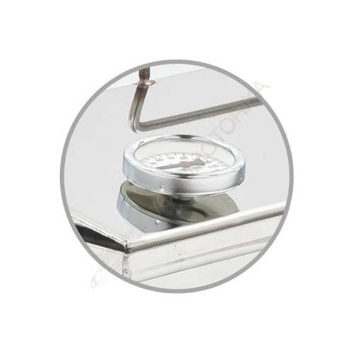 Коптильня Универсальная крышка домиком 600х300х300 ( нержавейка aisi 430 - 2 мм ) для горячего и холодного копчения