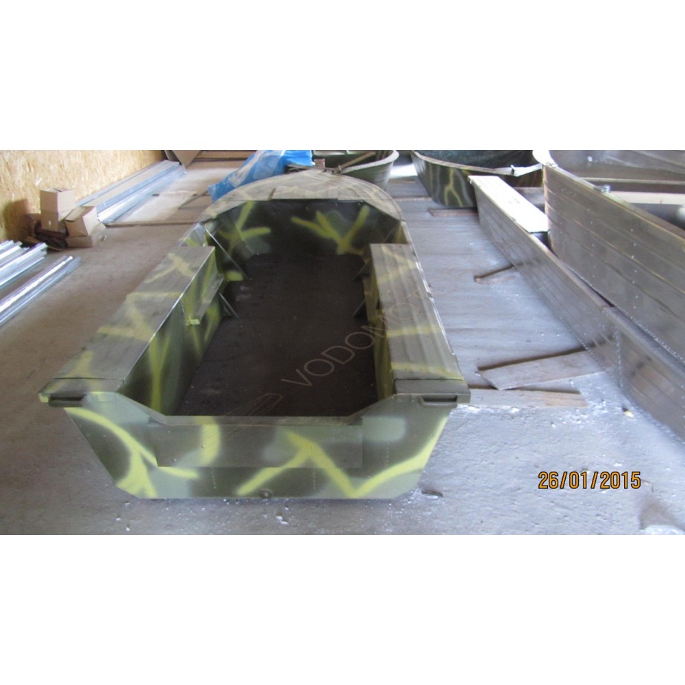 Алюминиевая моторно-гребная лодка Охотник 400Б