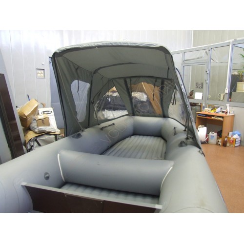 Тент ходовой на лодки Ротан 520, 520М коричневый камуфляж