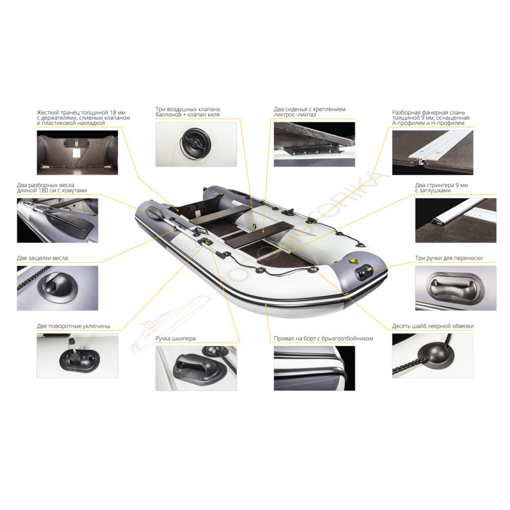 Надувная лодка Ривьера 3400 СК Компакт