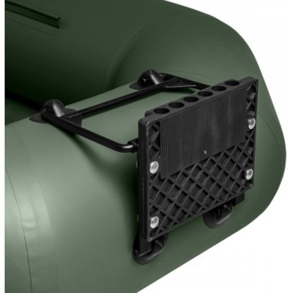 Лодка Тонар Шкипер А280НТ надувное дно, навесной транец (зеленый)