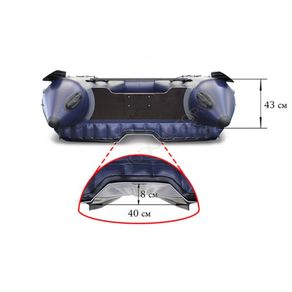 Двухкорпусная надувная лодка Флагман DK 350Т