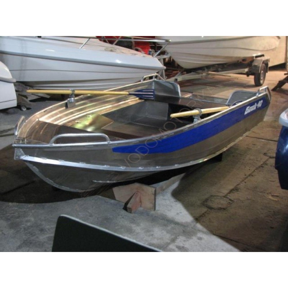 Алюминиевая моторно-гребная лодка СПЭВ Блик 40