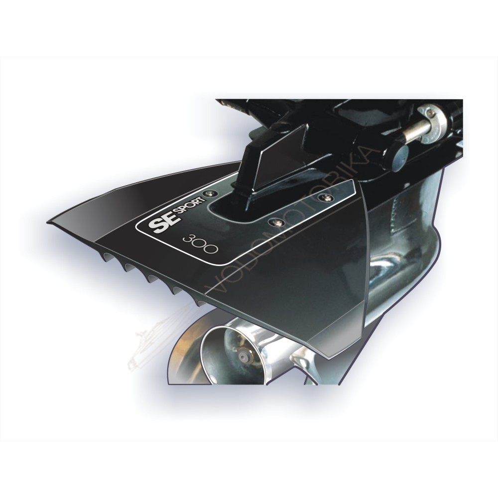 Гидрокрыло для подвесного лодочного мотора до 300 л.с. черное