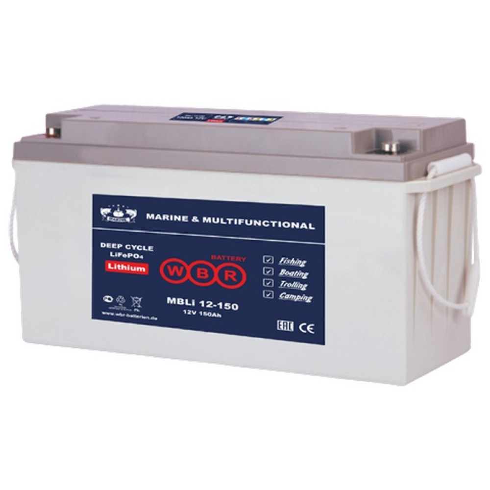 Литий-железо фосфатный аккумулятор WBR Marine MBLi 12-150