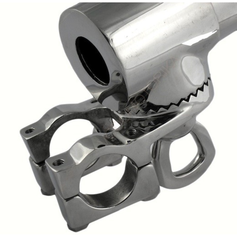 Подставка под удочку нержавеющая с креплением к лееру 009898