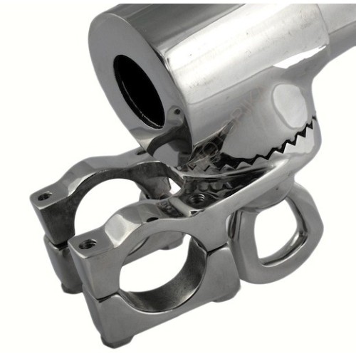 Подставка под удочку нержавеющая с креплением к лееру 009898