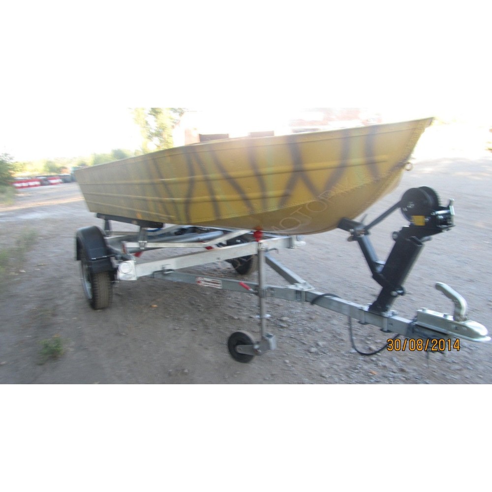 Алюминиевая моторно-гребная лодка Охотник 420С