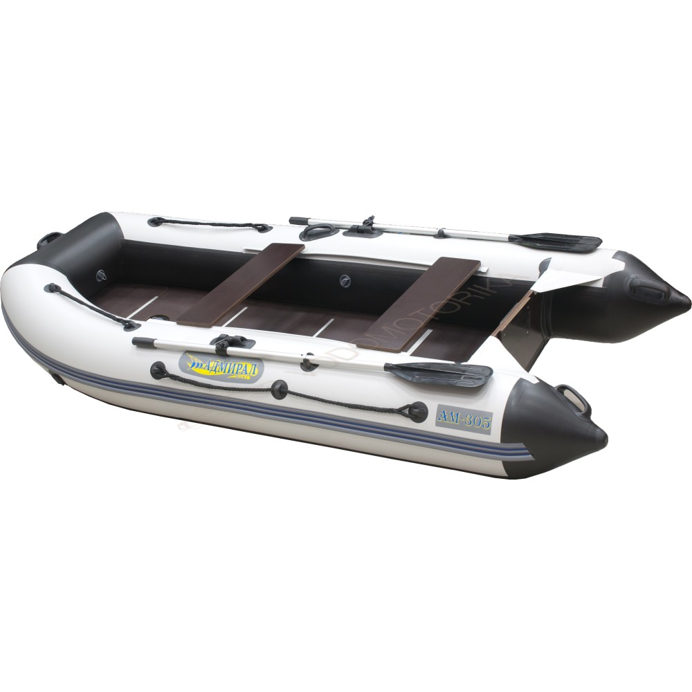 Лодка надувная Адмирал 305 Classic Lux бело - черный