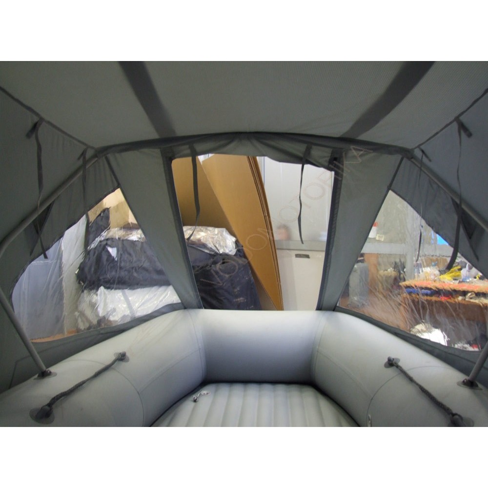 Тент ходовой на лодку Ротан 380 К коричневый камуфляж