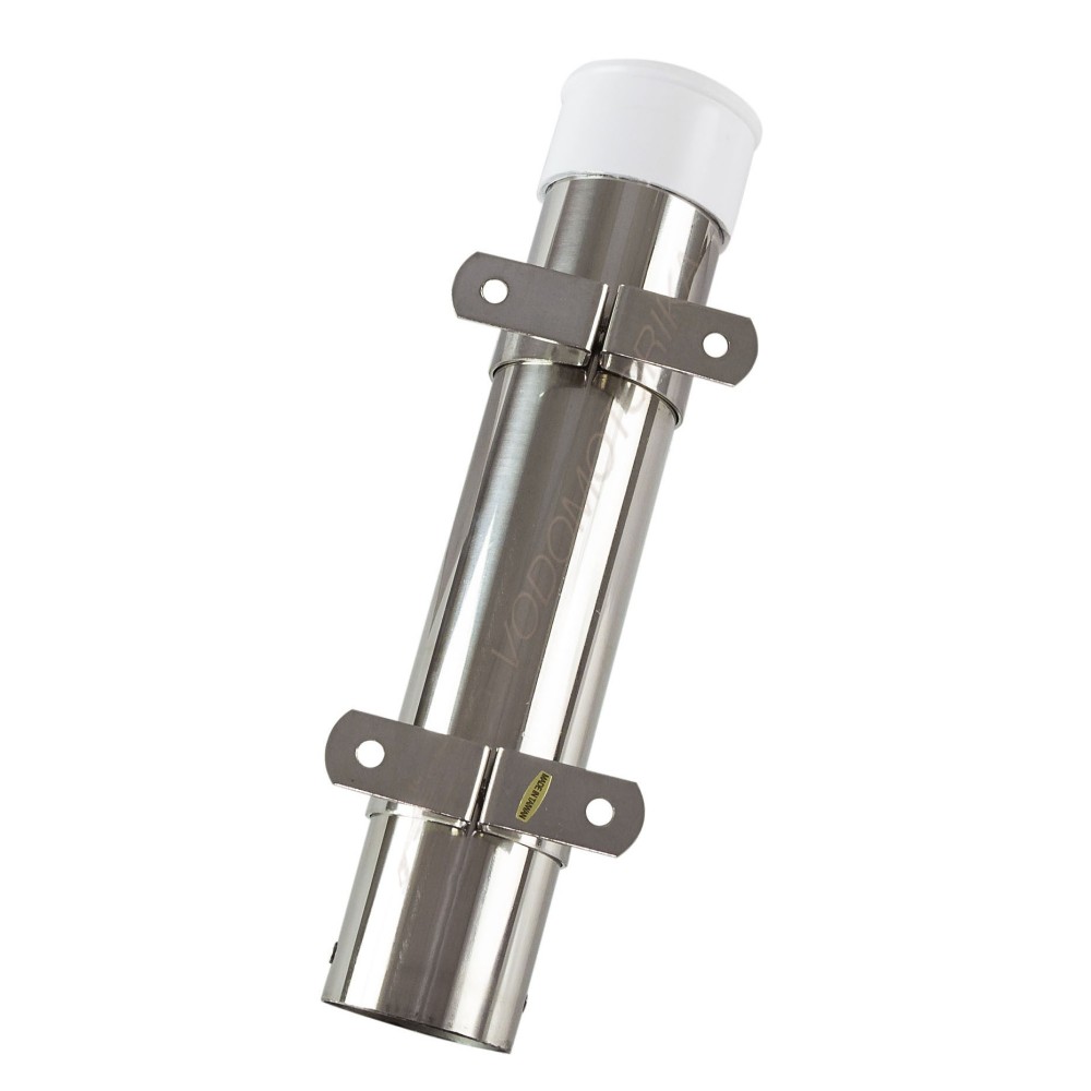 Подставка под удочку нержавеющая д. 41 мм длина 263 мм, крепление к борту 11232