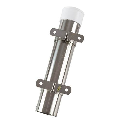 Подставка под удочку нержавеющая д. 41 мм длина 263 мм, крепление к борту 11232