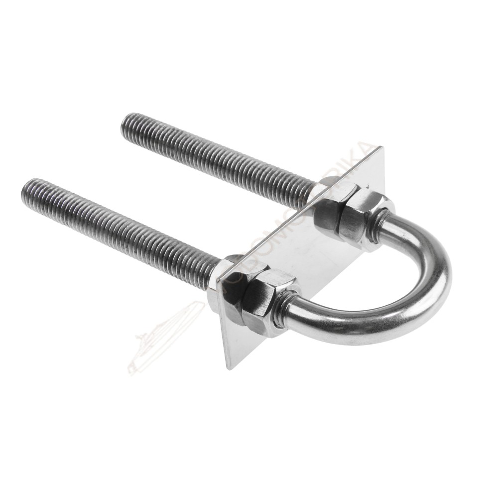 Рым-болт U-образный D13 мм, Lрез. 120 мм