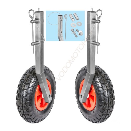 Колеса транцевые Горизонт KN-330 (нержавейка, съемные)