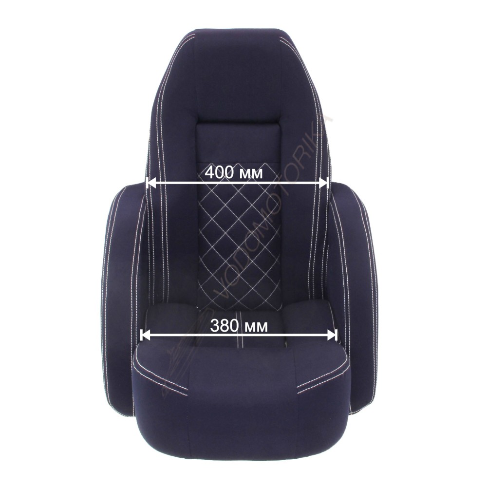 Кресло ROYALITA мягкое, подставка, обивка ткань Markilux темно-синяя (570000395)