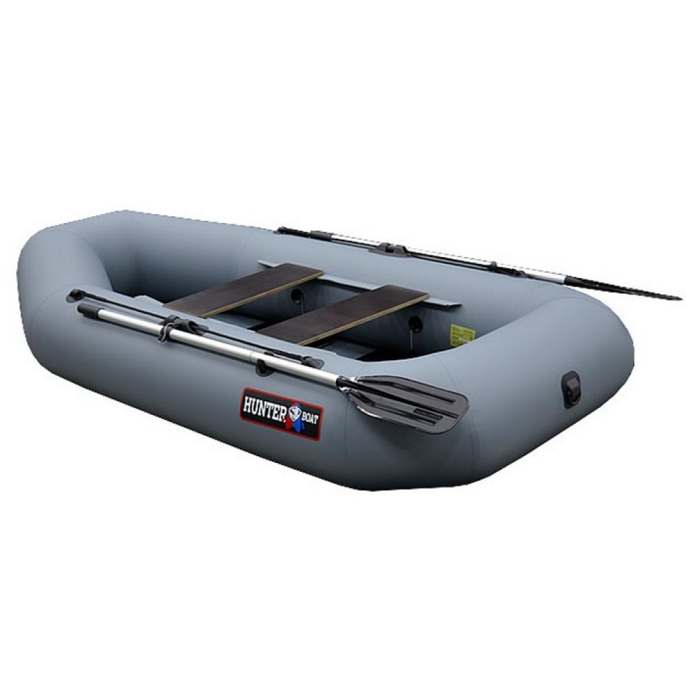 Гребная лодка Хантер 250МЛ (серый)