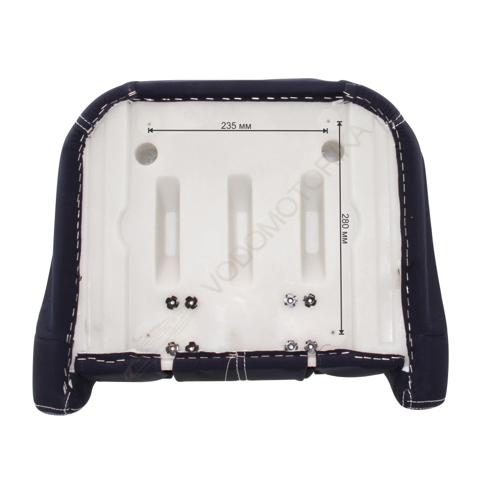 Кресло ROYALITA мягкое, подставка, обивка ткань Markilux темно-синяя (570000395)