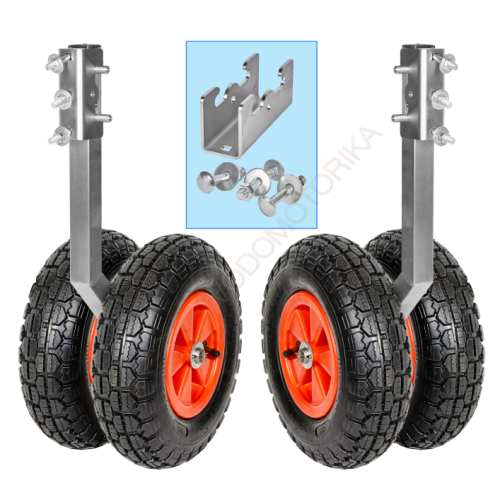 Колеса транцевые Горизонт BSU-330 (нержавейка, быстросъемные, усиленные)