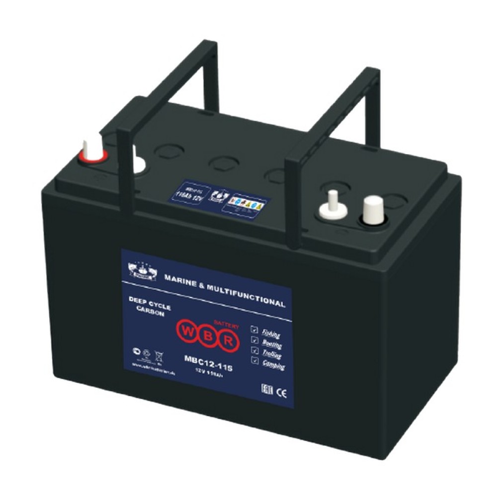 Свинцово-кислотный карбоновый аккумулятор WBR Marine MBC 12-105