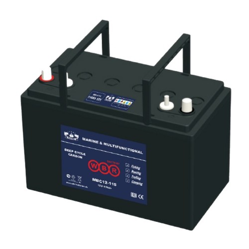 Свинцово-кислотный карбоновый аккумулятор WBR Marine MBC 12-105