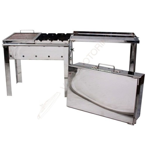 Мангал Чемодан 600х300х150 ( нержавейка aisi 430 - 2 мм )