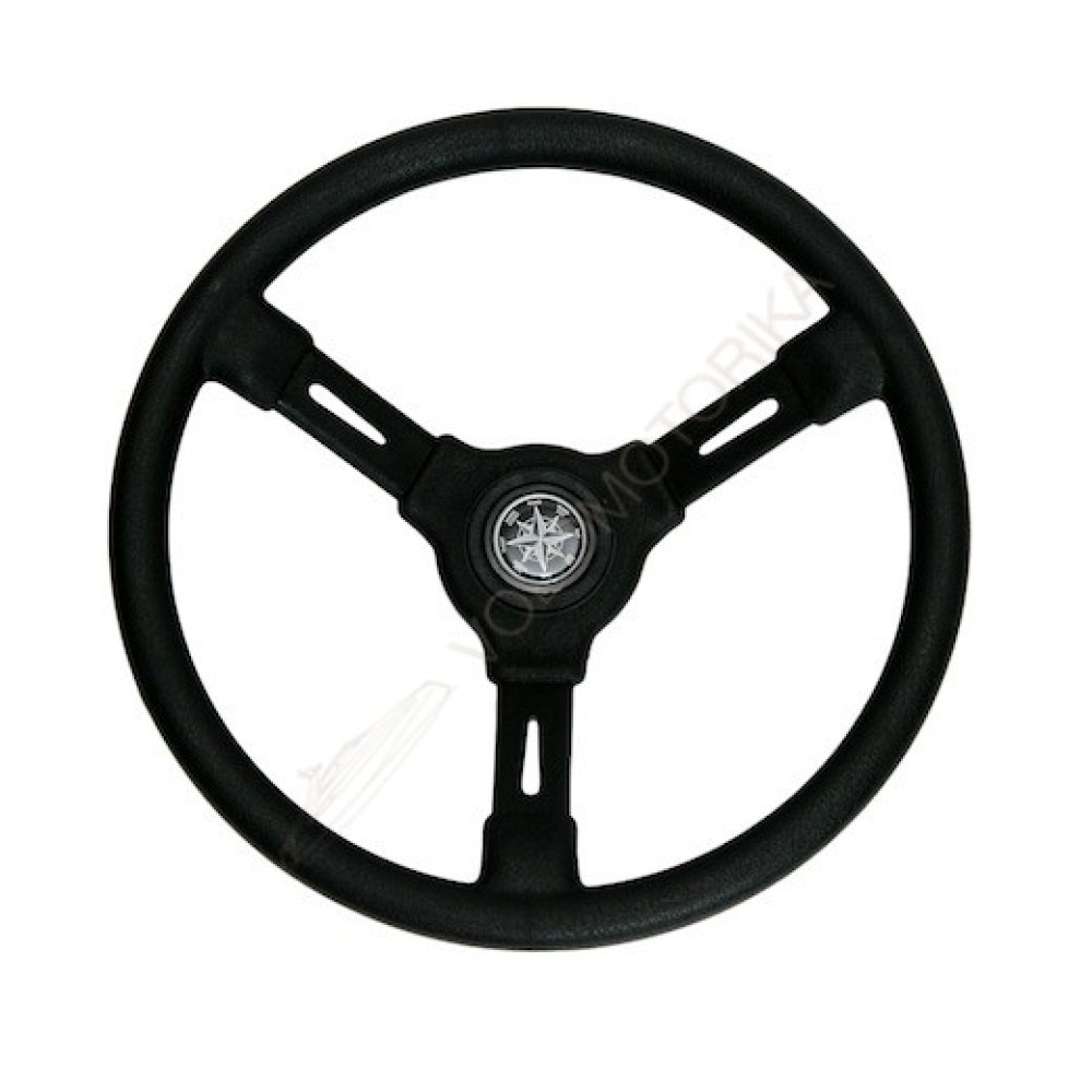 Рулевое колесо RIVIERA черный обод и спицы д. 350 мм Volanti Luisi
