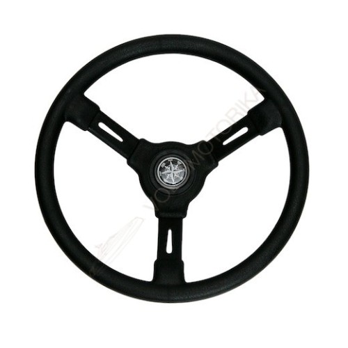Рулевое колесо RIVIERA черный обод и спицы д. 350 мм Volanti Luisi