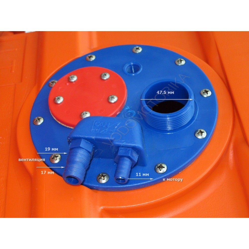 Бак топливный 50 л стационарный/переносной, 0,65х0,28х0,4 м