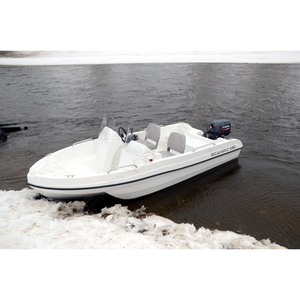 Стеклопластиковая моторная лодка SCANDIC HAVET 430 DС