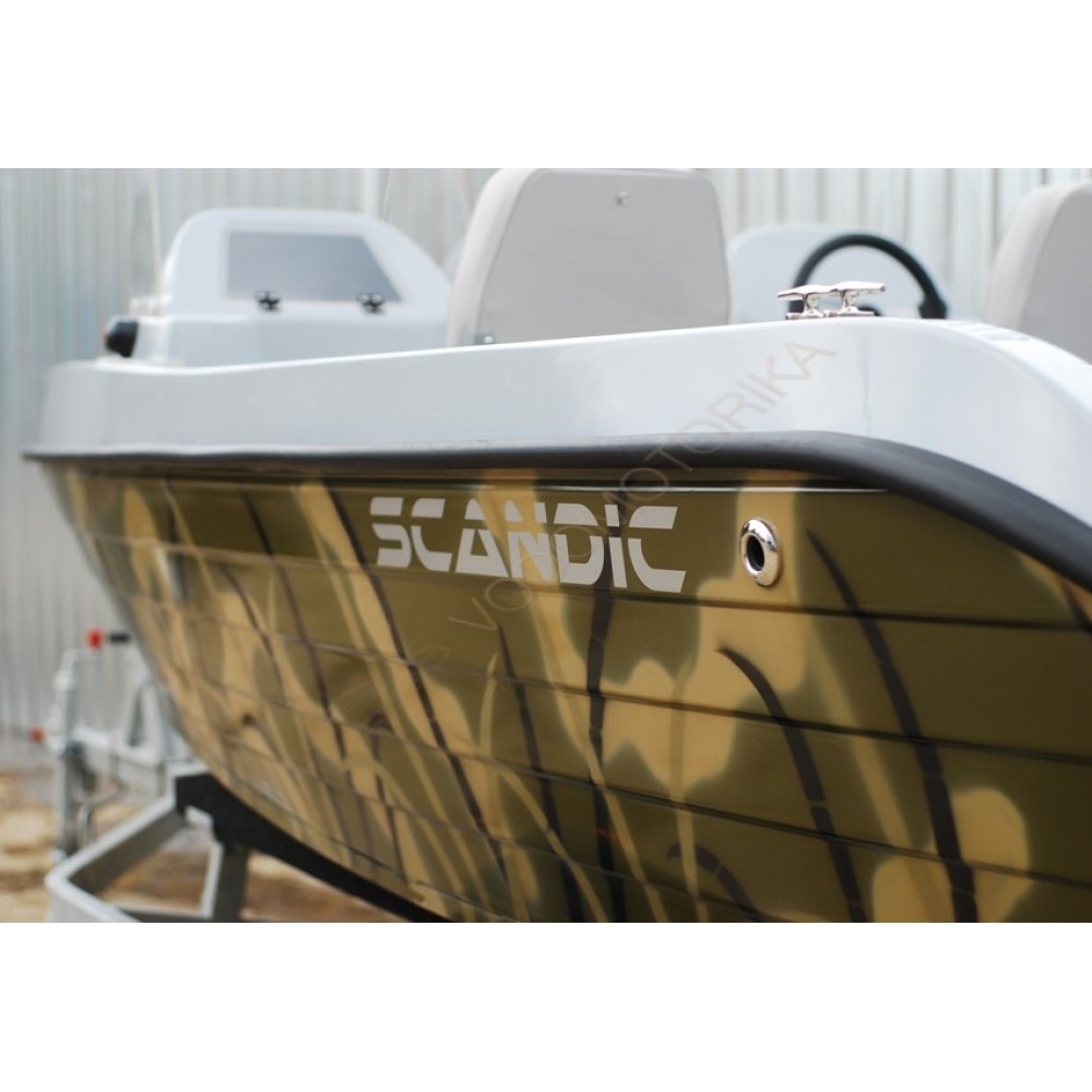 Алюминиевый катер SCANDIC HAVET 480 AL (зеленый камуфляж)