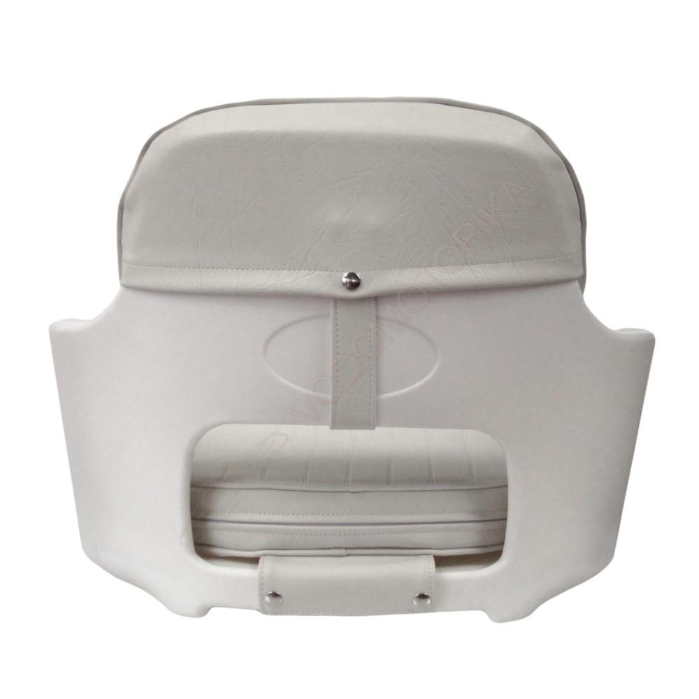 Кресло YACHTSMAN мягкое, съемные подушки, материал белый винил (1060410C)