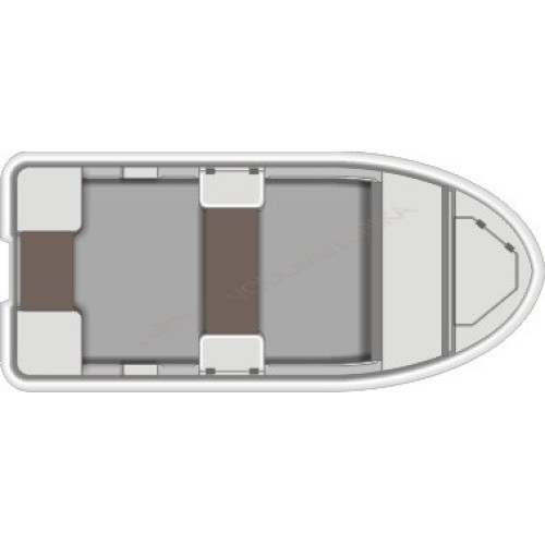 Стеклопластиковая моторная лодка SCANDIC EVING 340 (синий)