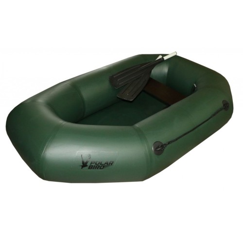 Надувная Лодка ПВХ Polar Bird PB-230Т Teal (зеленая, серая) + фанерная слань