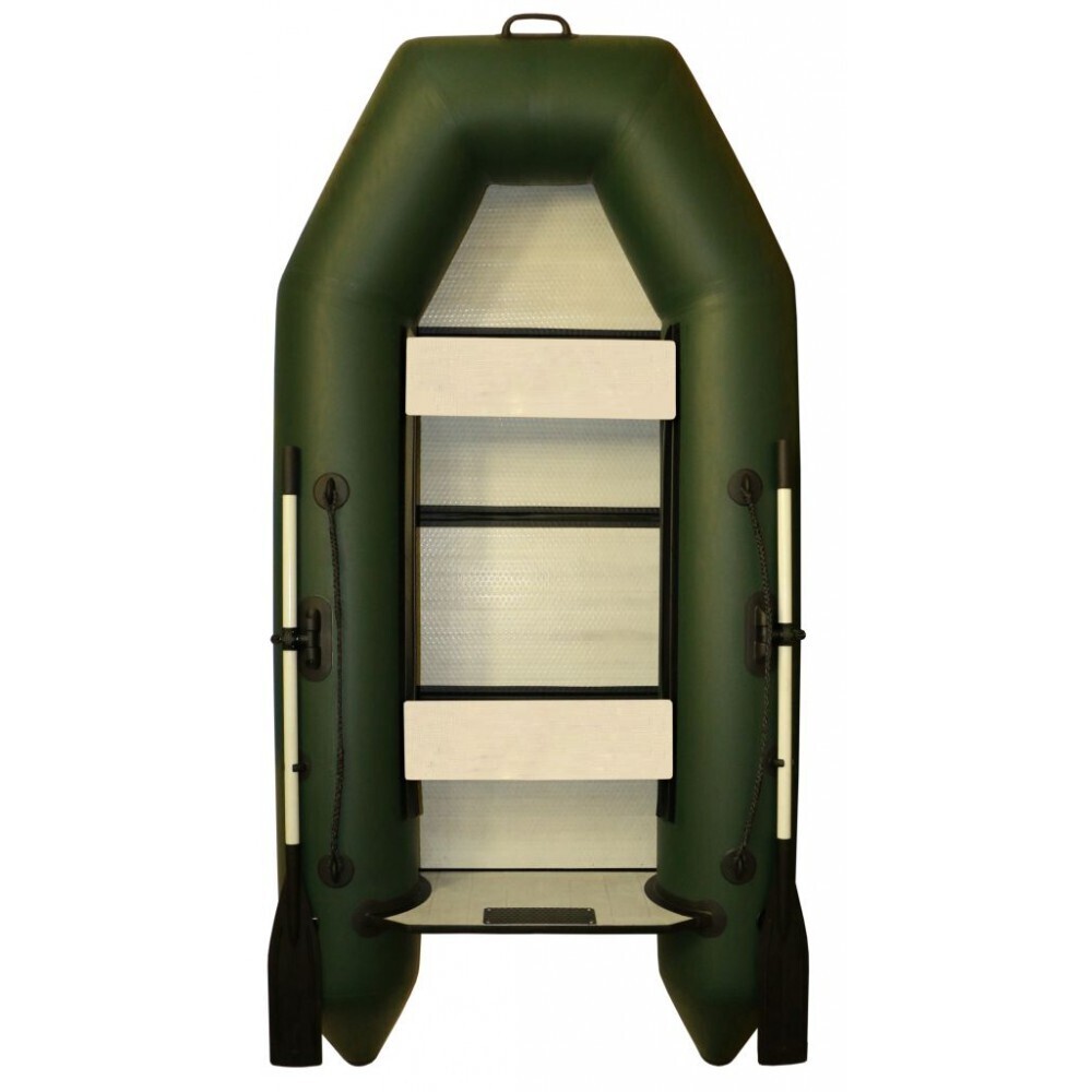 Надувная Лодка ПВХ Polar Bird PB-260ТМ Teal (зеленая, серая) + стеклокомпозитная слань