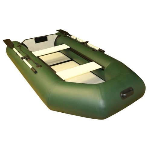 Надувная Лодка ПВХ Polar Bird PB-260ТМ Teal (зеленая, серая) + стеклокомпозитная слань