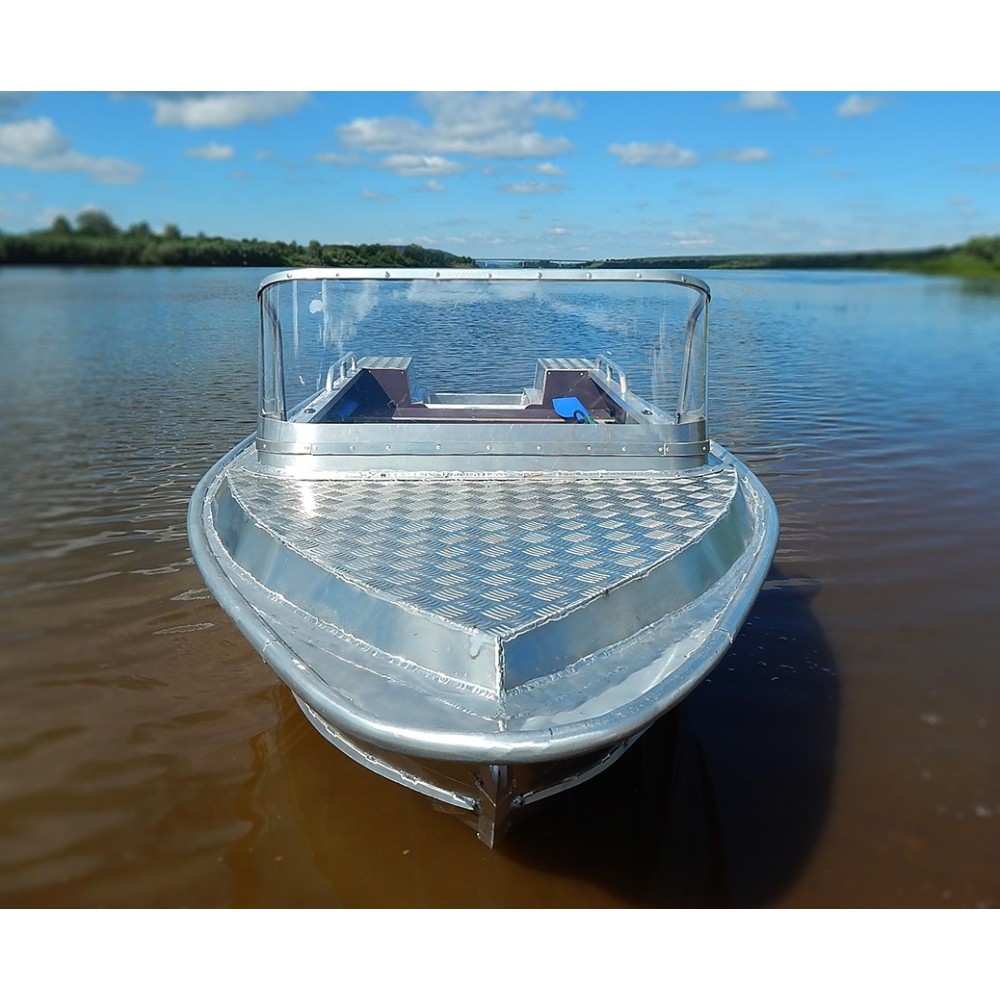 Алюминиевая моторно-гребная лодка Вятка Профи 40