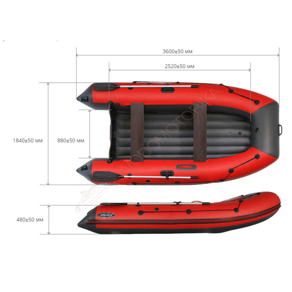 Лодка надувная REEF 360НД Тритон