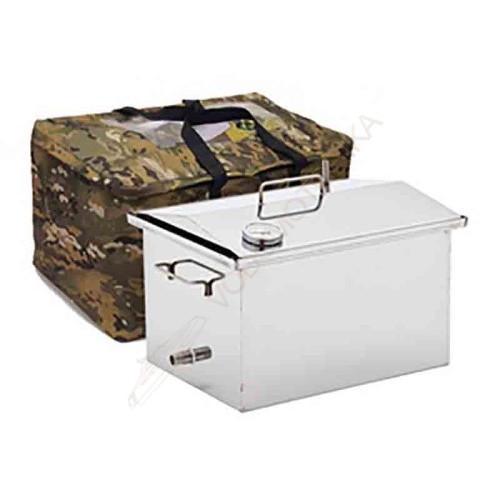 Коптильня Универсальная крышка домиком 600х350х300 ( нержавейка aisi 430 - 2 мм ) для горячего и холодного копчения