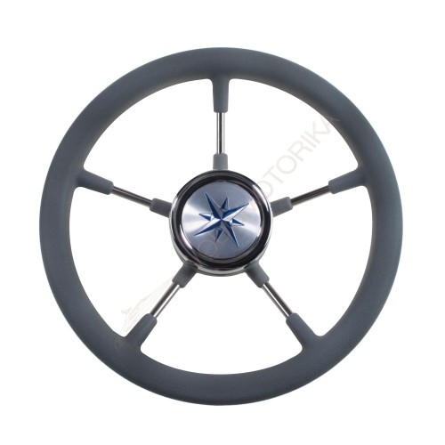 Рулевое колесо RIVA RSL обод серый, спицы серебряные д. 320 мм Volanti Luisi