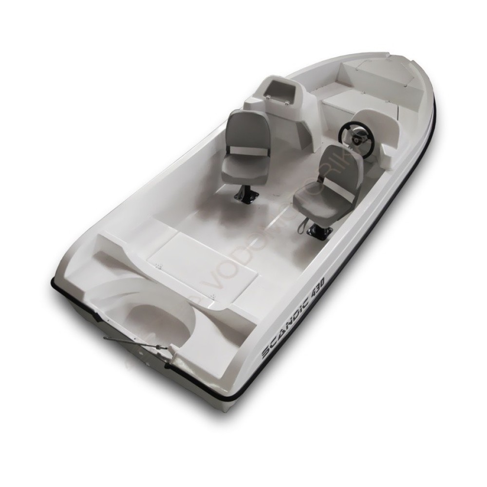 Стеклопластиковая моторная лодка SCANDIC HAVET 430 DС