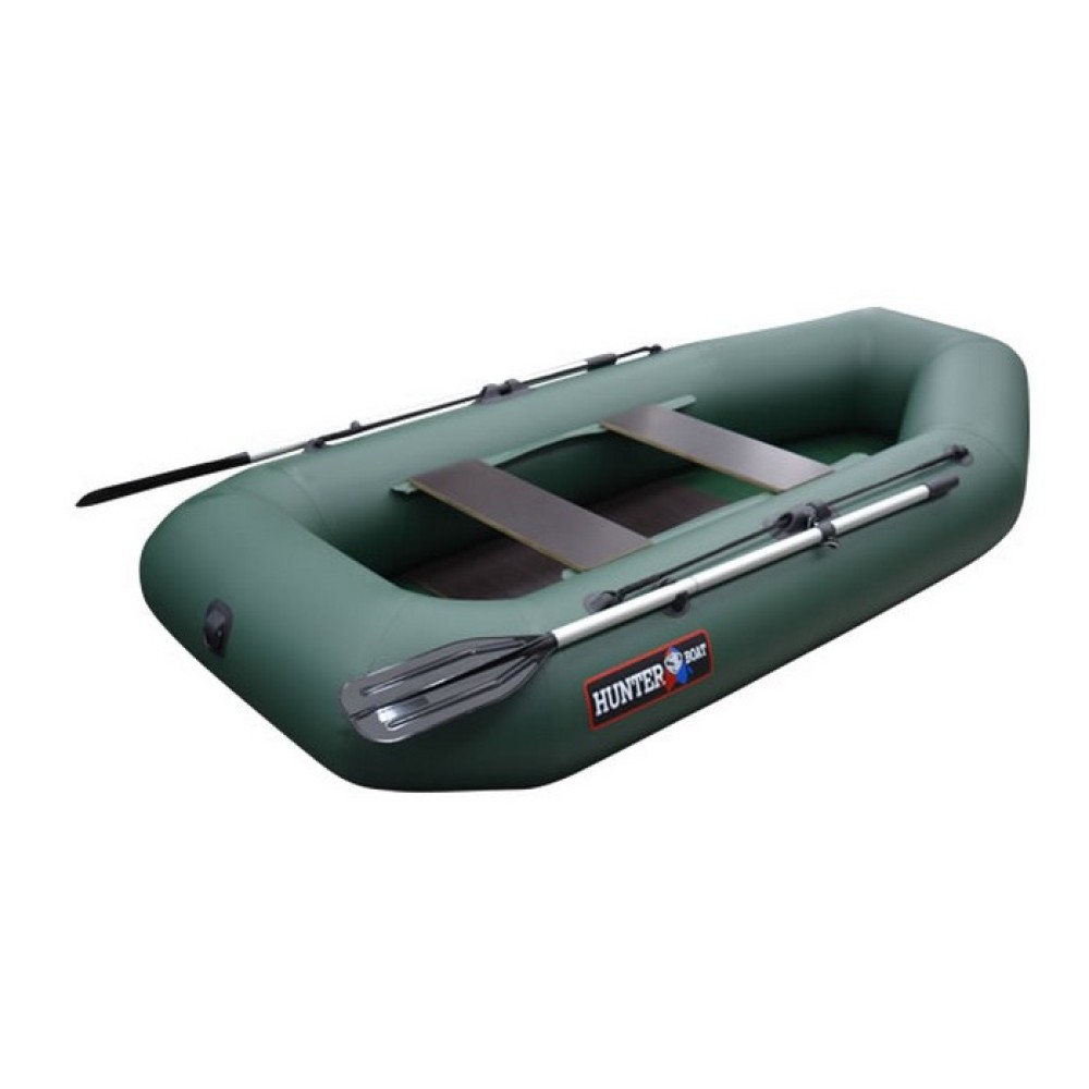 Гребная лодка ПВХ Хантер 250МЛ (зеленый)