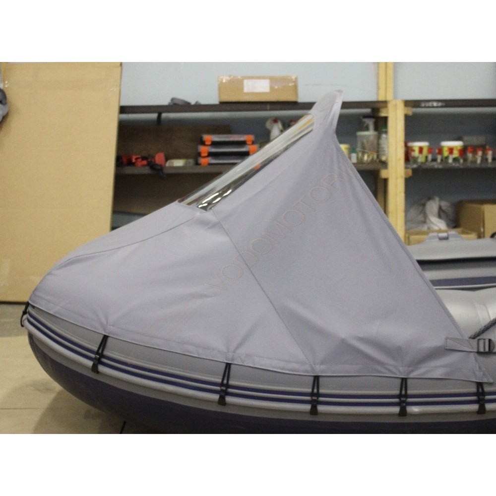 Носовой тент c окном для лодки ПВХ 450-550 см