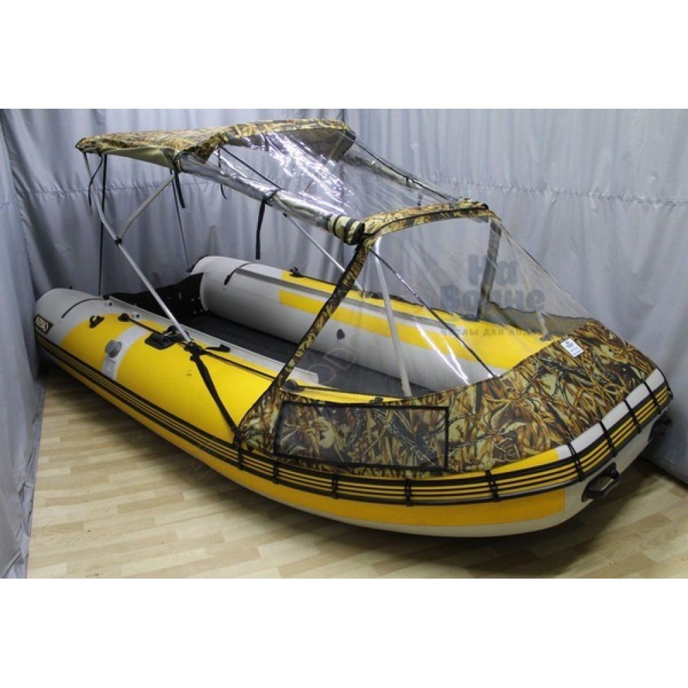 Тент-КОМБИ для лодки ПВХ 450-500