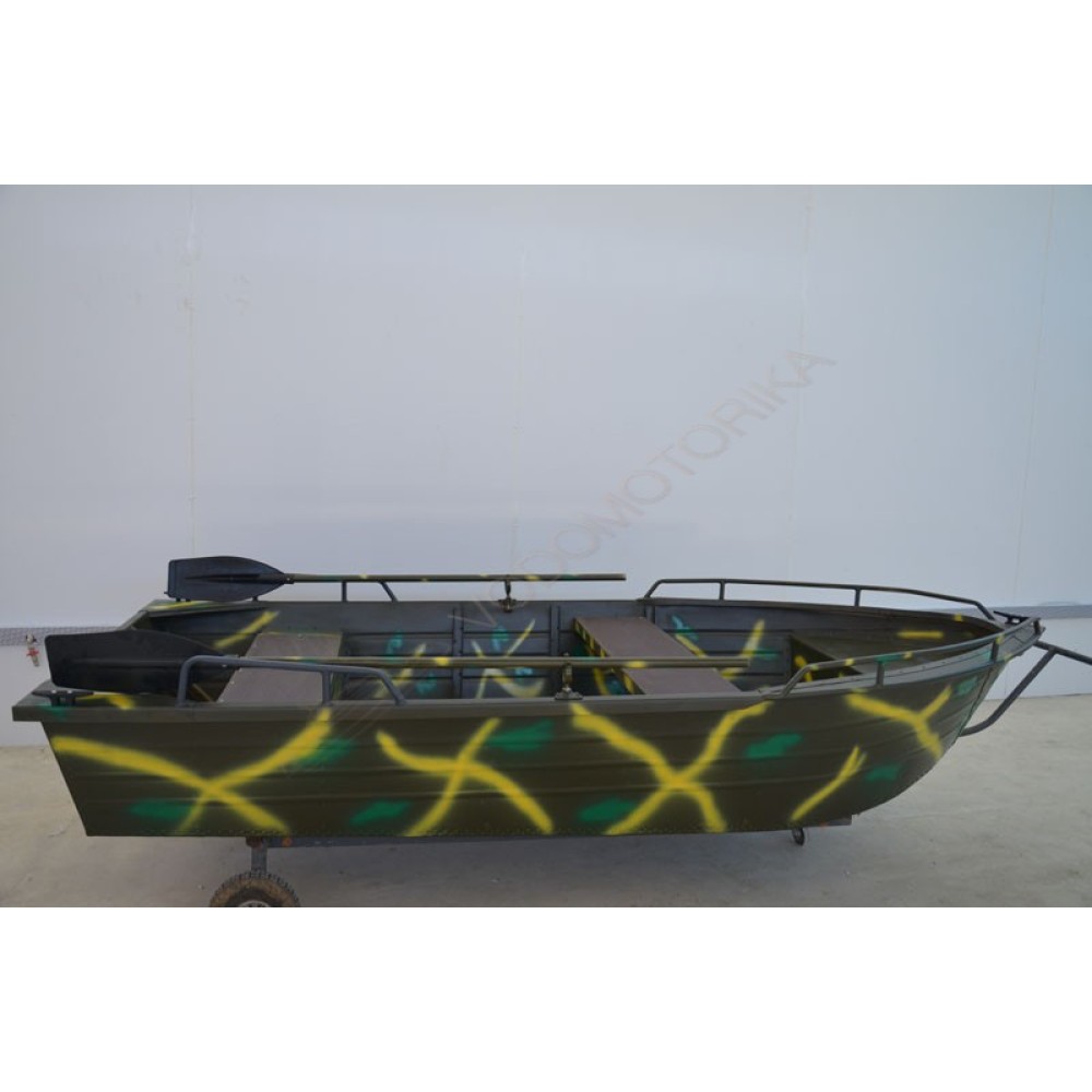 Алюминиевая моторно-гребная лодка Охотник 350