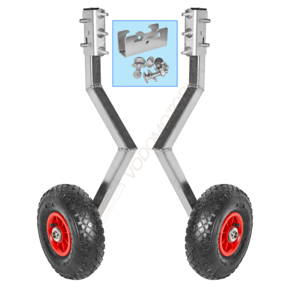 Колеса транцевые Горизонт BS-260ND (ZN) (оцинковка, быстросъемные, под надувное дно)