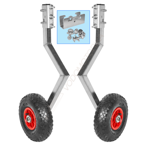 Колеса транцевые Горизонт BS-260ND (ZN) (оцинковка, быстросъемные, под надувное дно)