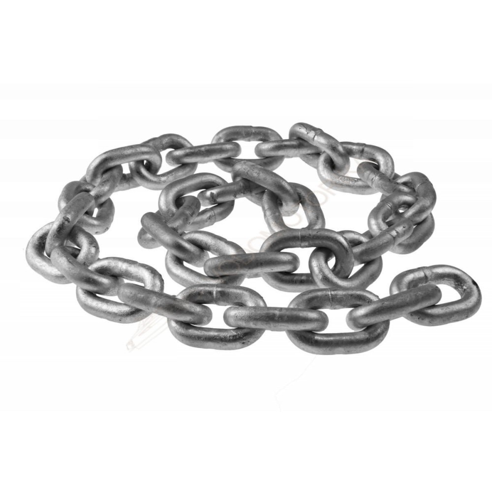 Цепь якорная оцинкованная 10 мм, DIN766