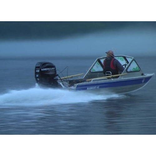 Алюминиевая моторно-гребная лодка RusBoat 43